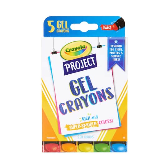 12 Packs: 5 ct. (60 total) Crayola&#xAE; Project&#x2122; Gel Crayons